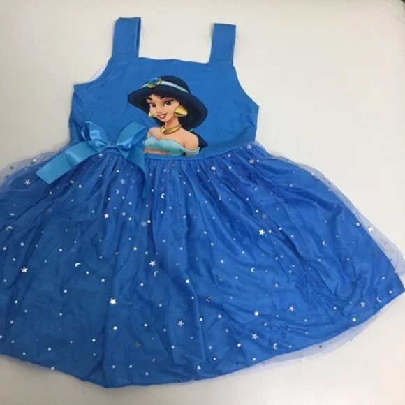 Boutique Princess Jasmine Cute Sparkly Dress Tutu sweet girl - Picture 2 of 9